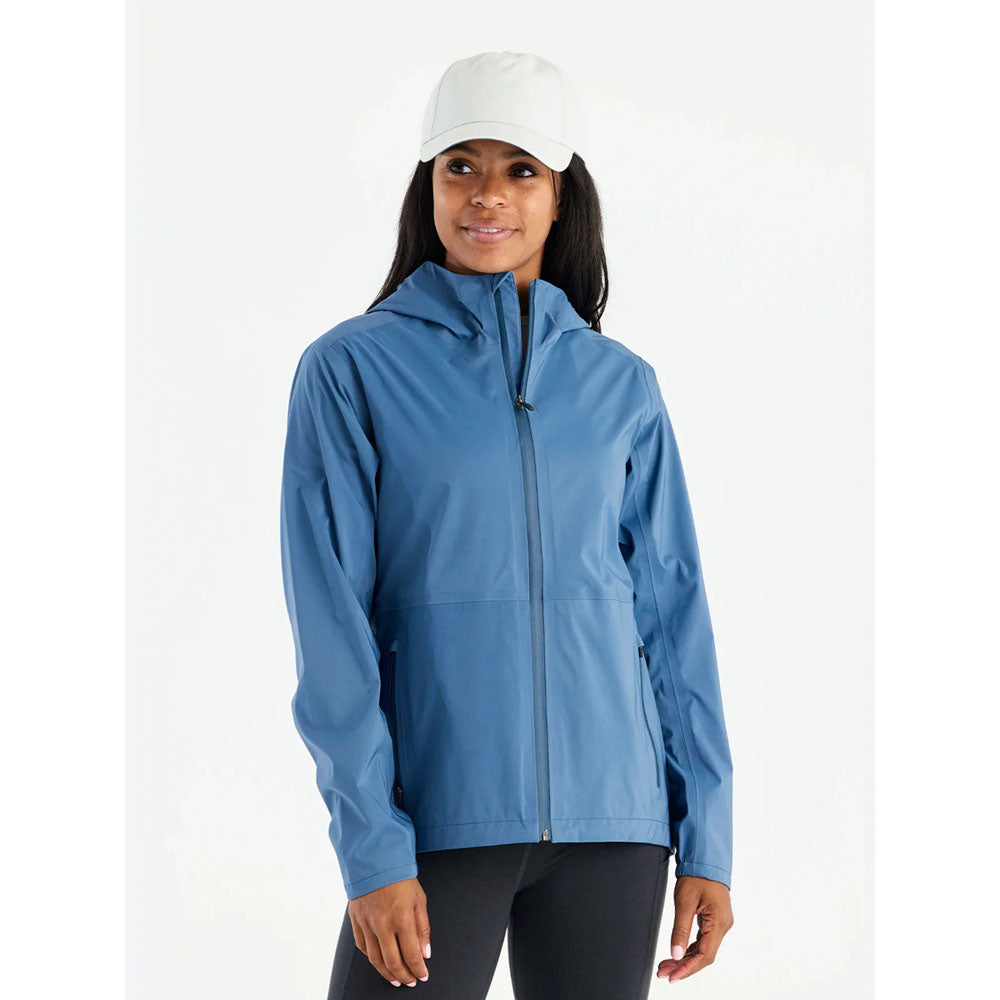 Free Fly Apparel Womens Cloudshield Rain Jacket Heron Blue