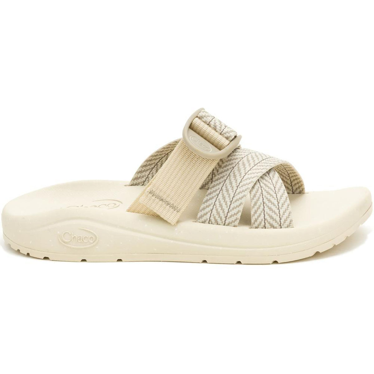 Chaco Womens CushZ Slide Frond Dark Vanilla