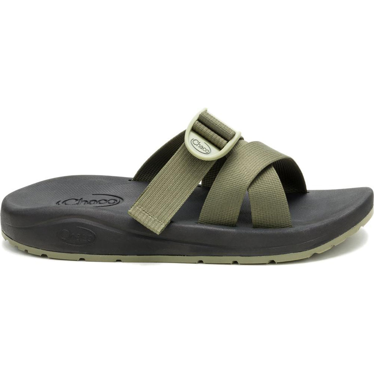 Chaco Mens CushZ Slide Mossy Olive