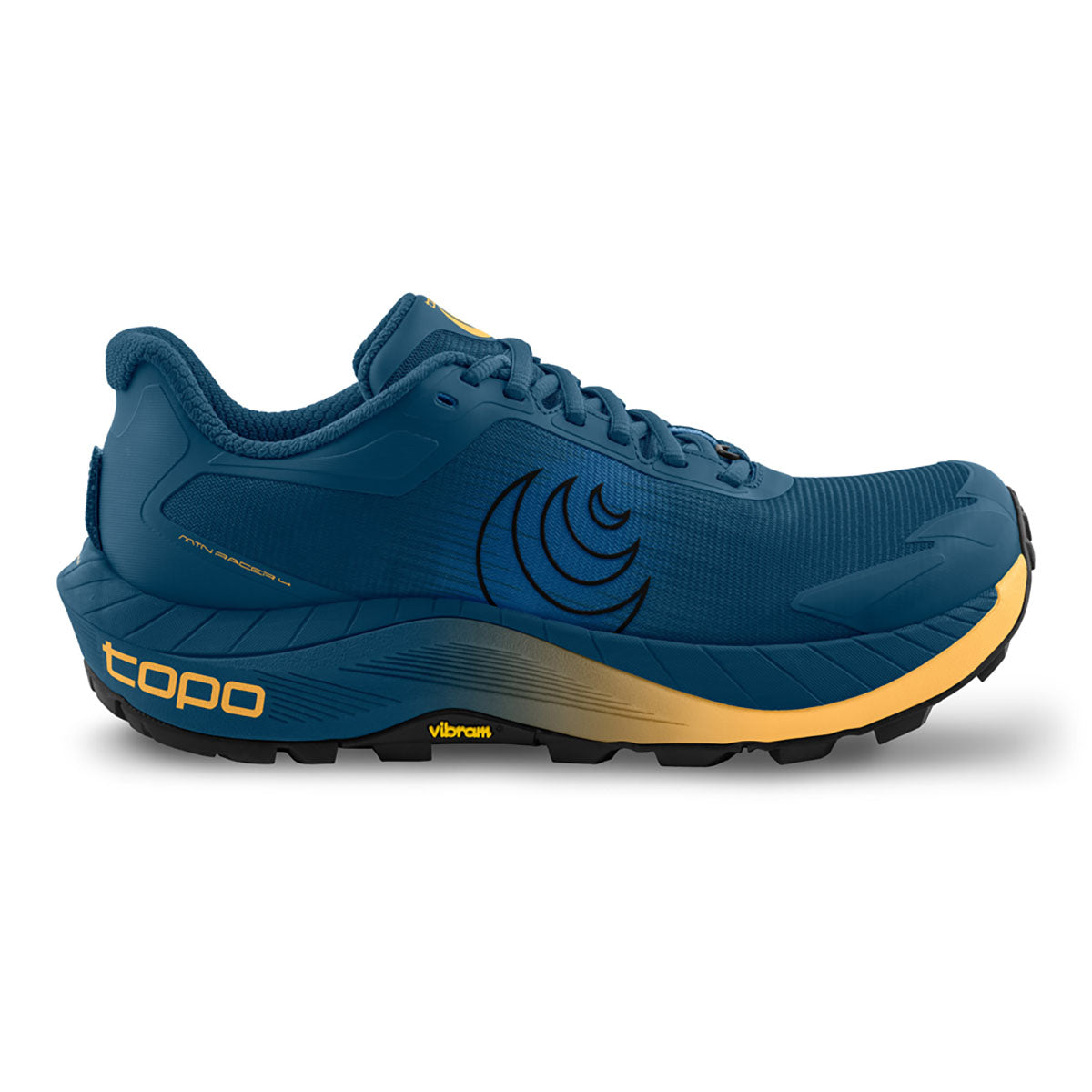 Topo Athletic Mens MTN Racer 4 Navy/Orange