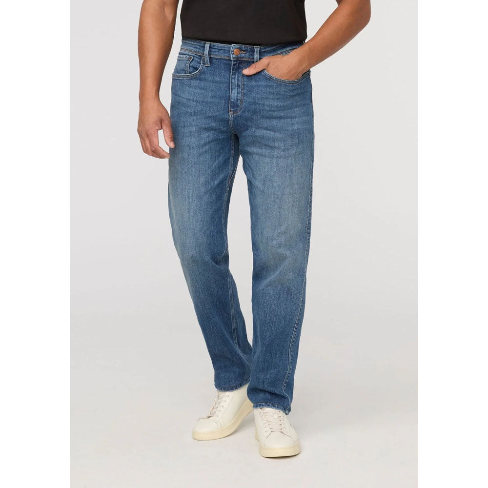 DU/ER Mens Performance Denim+ Relaxed Straight 32 Dust Storm Indigo