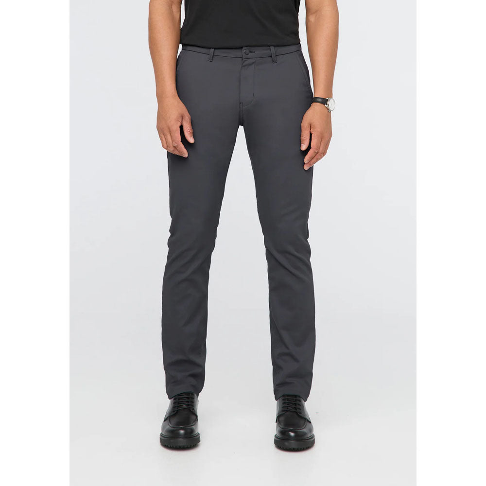 DU/ER Mens NuStretch Relaxed Taper Trouser 30 Charcoal