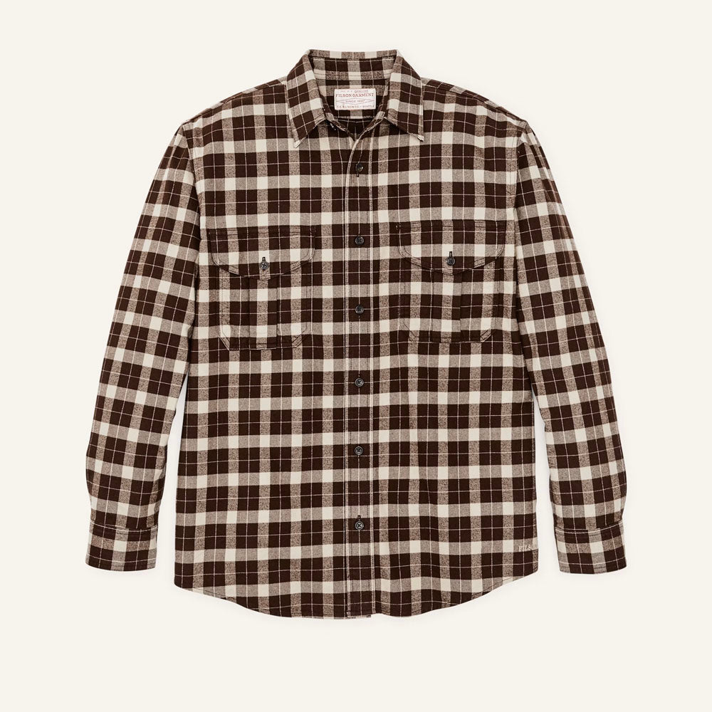 Filson Men's Alaskan Guide Shirt Brown/Cream Plaid