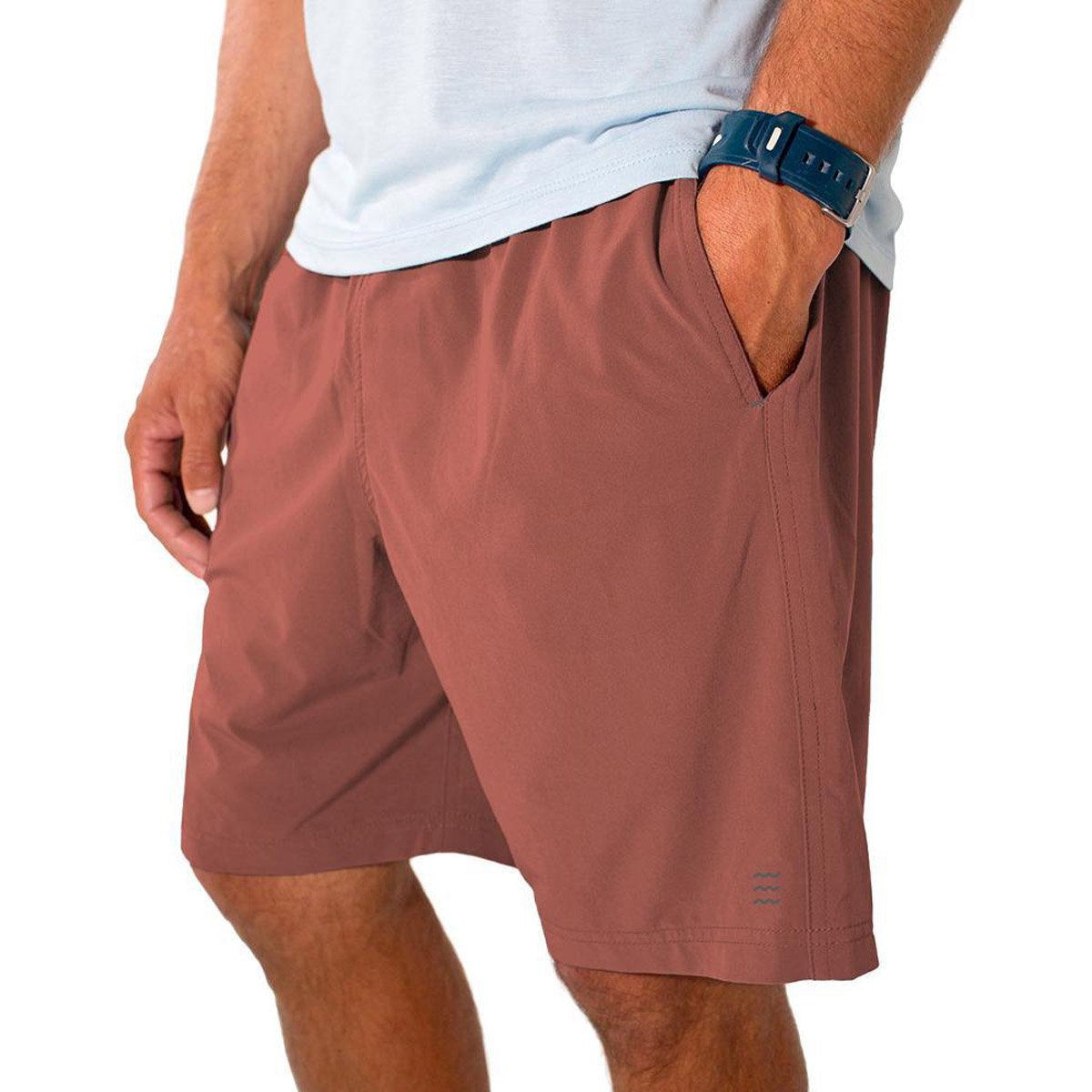 Free Fly Apparel Men's Breeze Short - 8" Adobe Red