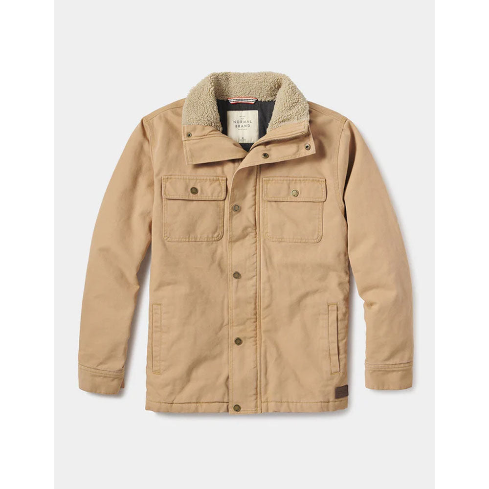 The Normal Brand Men's Canvas Chore Coat Camel