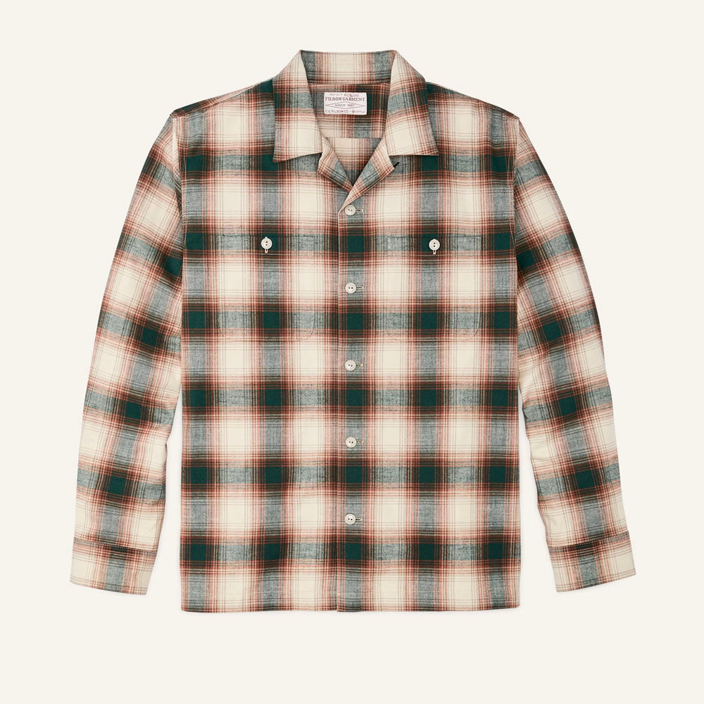 Filson Men's Elk Heights Camp Shirt Rust/Pine Grove Plaid