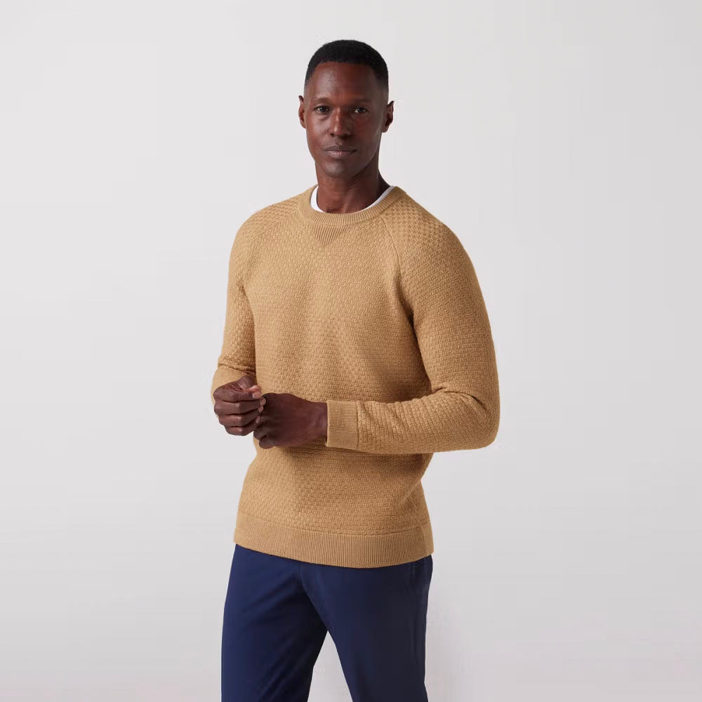 Mizzen+Main Men's Hillcrest Crewneck Beige Heather