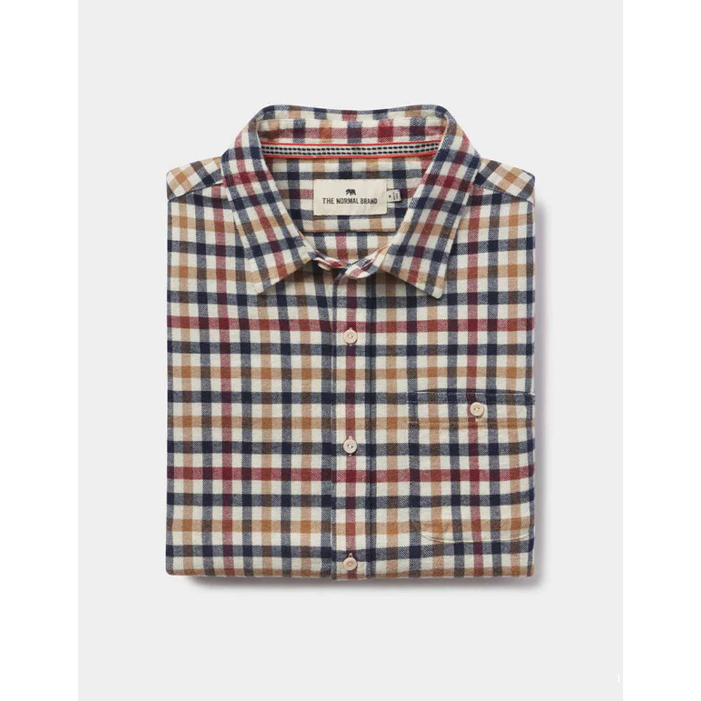 The Normal Brand Men's Hudson Double Brushed Flannel Harvest Plaid