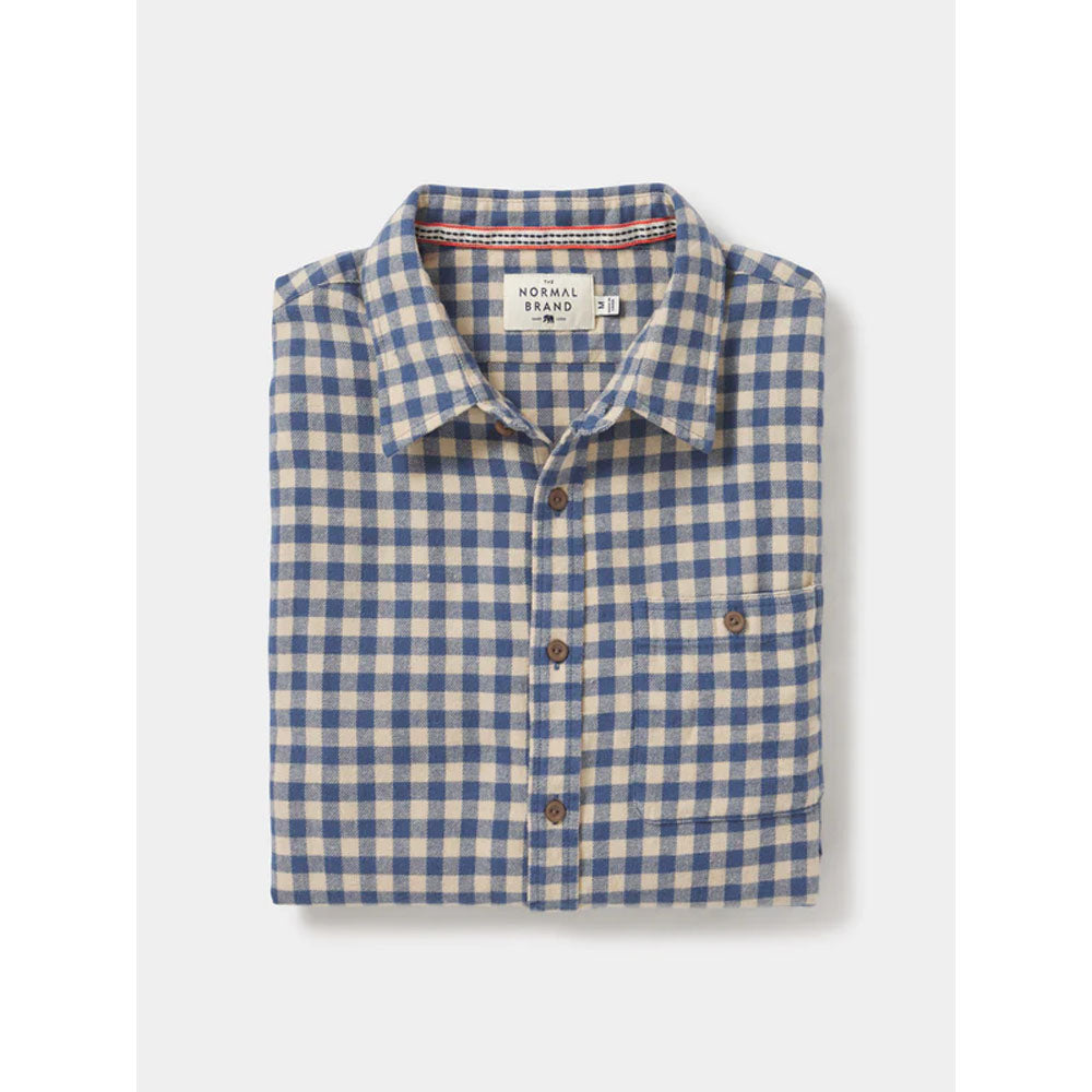 The Normal Brand Men's Hudson Double Brushed Flannel Khaki Plaid