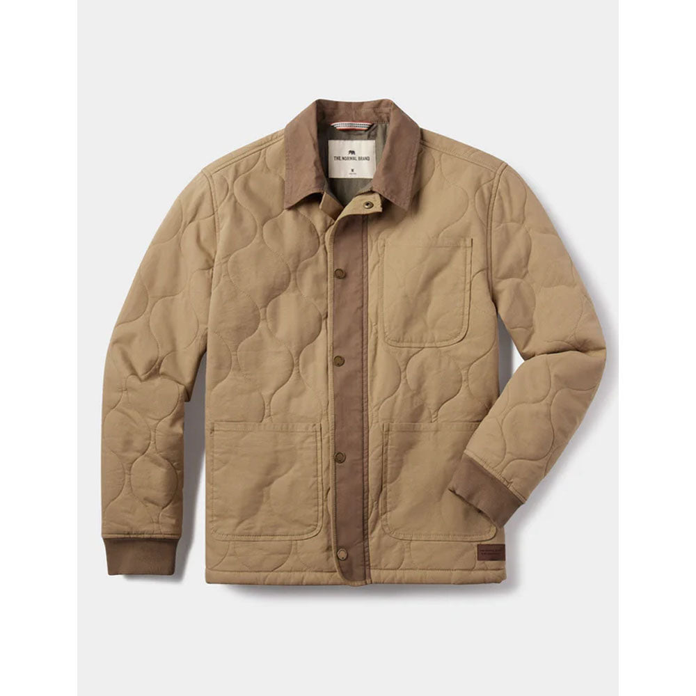 The Normal Brand Men's James Canvas Liner Jacket Tan/Cedar