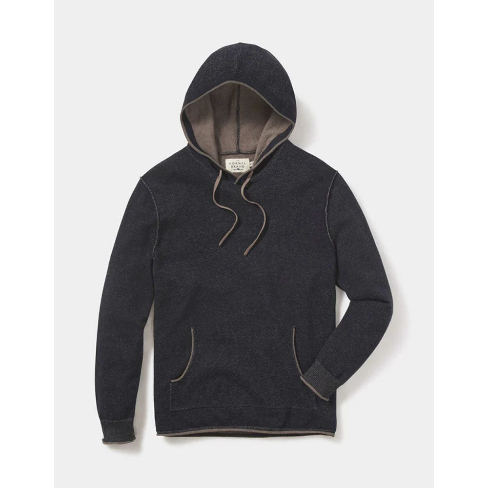 The Normal Brand Men's Jimmy Sweater Hoodie Navy