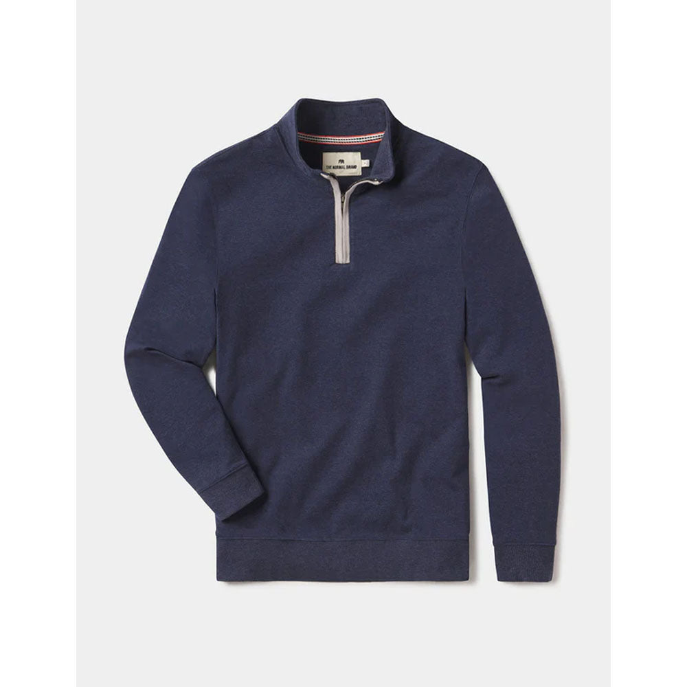 The Normal Brand Men's Puremeso Weekend Quarter Zip Normal Navy