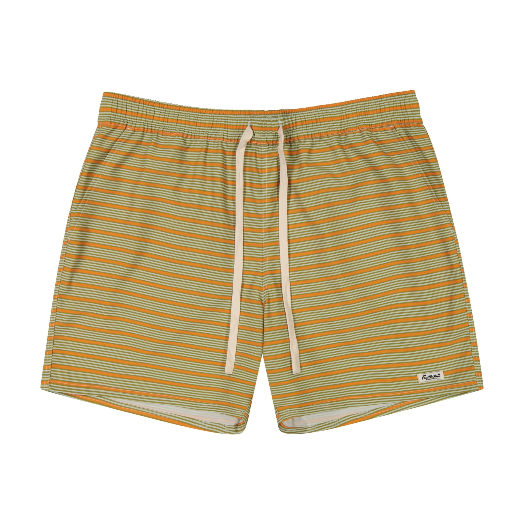 Fayettechill Mens Byrds Short Tangerine Stripe