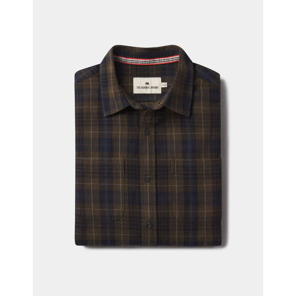 The Normal Brand Men's Jackson Button Up Shirt Cypress Plaid