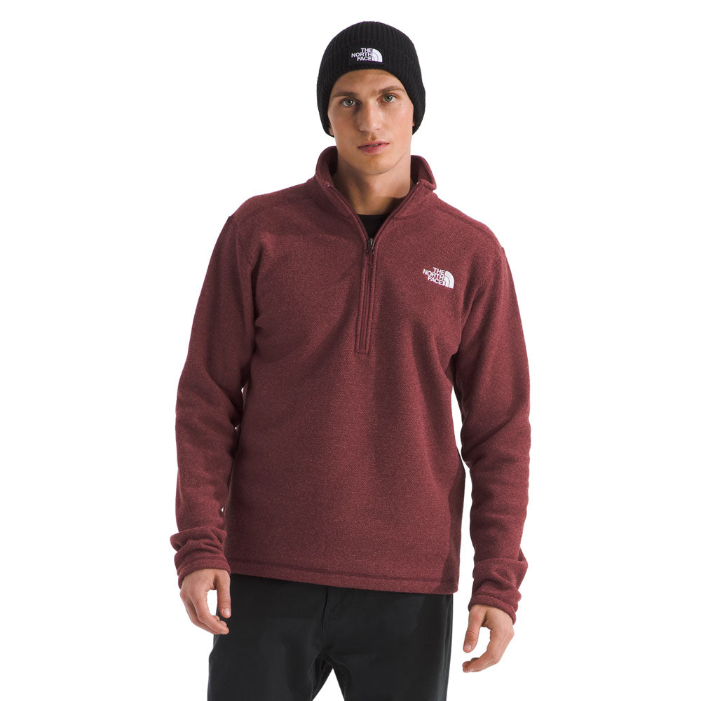 The North Face Mens Textured Cap Rock 1/4 Zip Sumac Heather