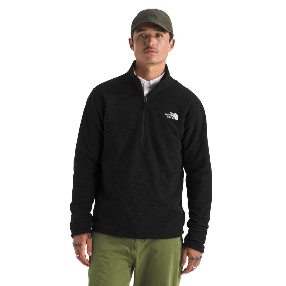 The North Face Mens Textured Cap Rock 1/4 Zip TNF Black Heather
