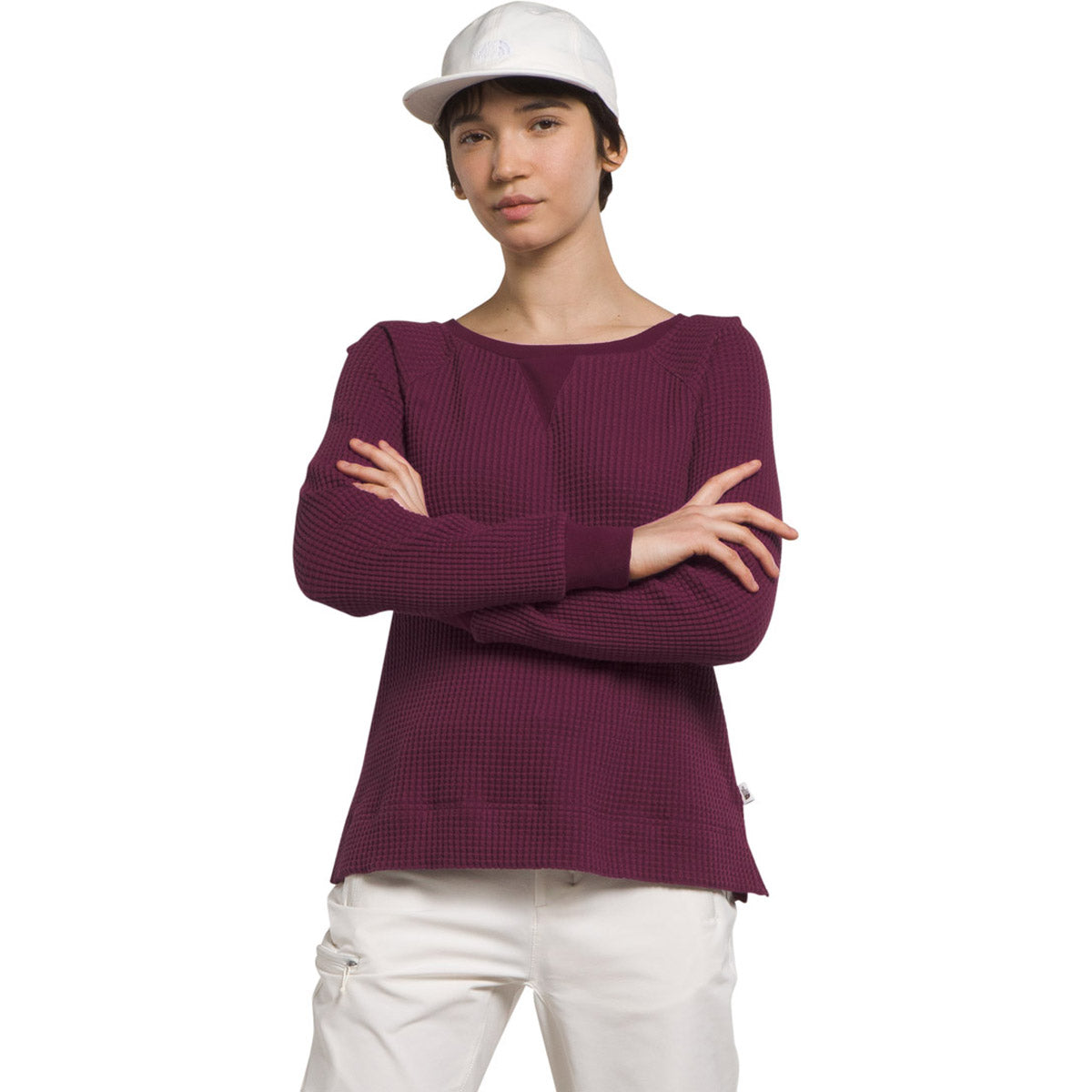 The North Face Women&#39;s L/S Chabot Crew Boysenberry