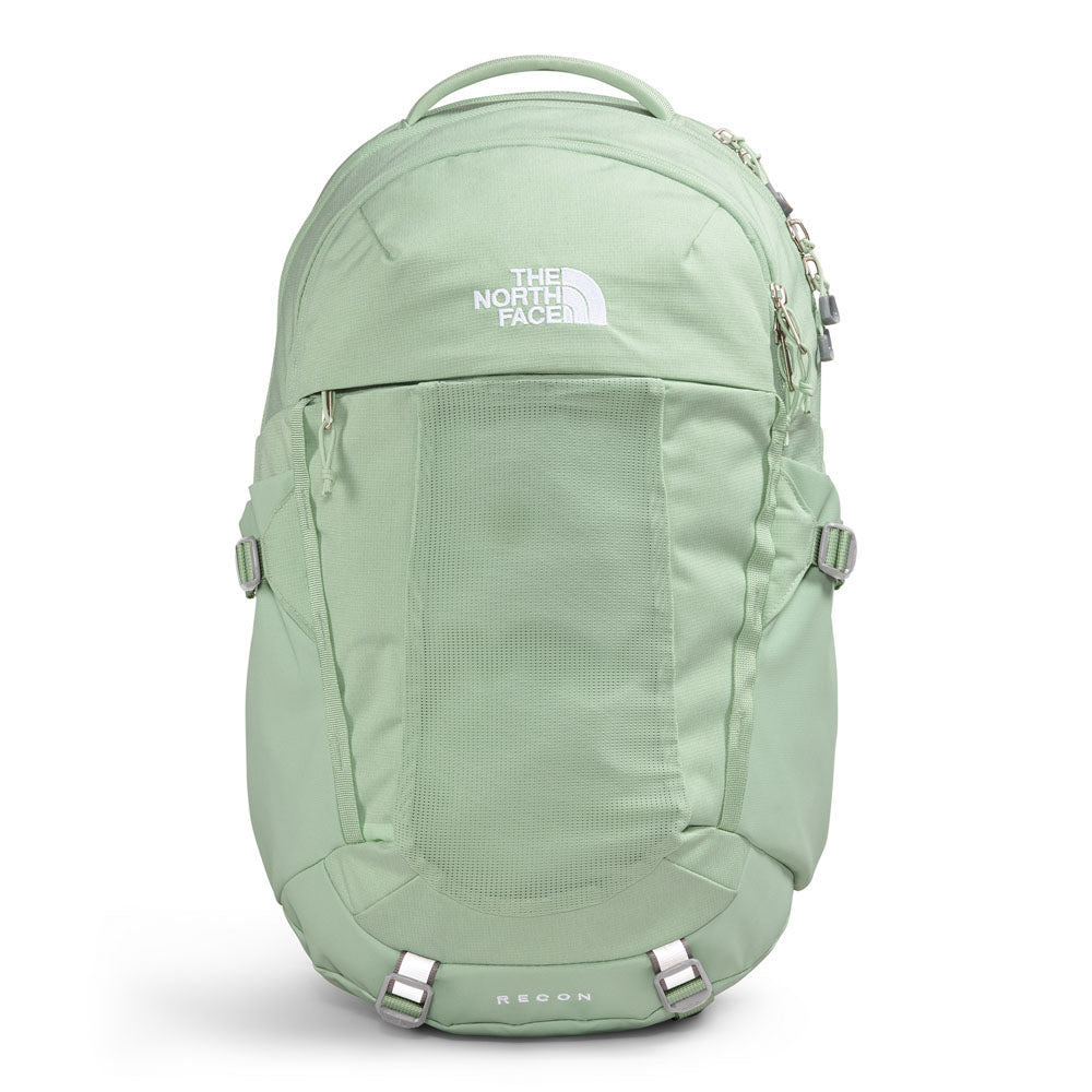 The North Face Women's Recon Backpack: White Metallic Melange/Mid Grey The North Face Women's Recon Backpack: White Metallic Melange/Mid Grey
