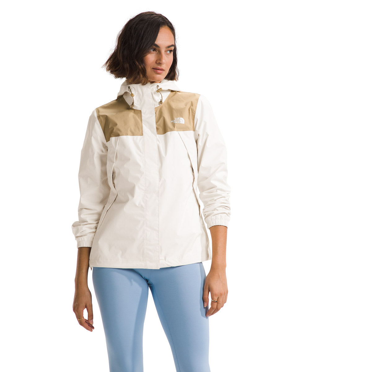 The North Face W Antora Jacket White Dune/Khaki Stone