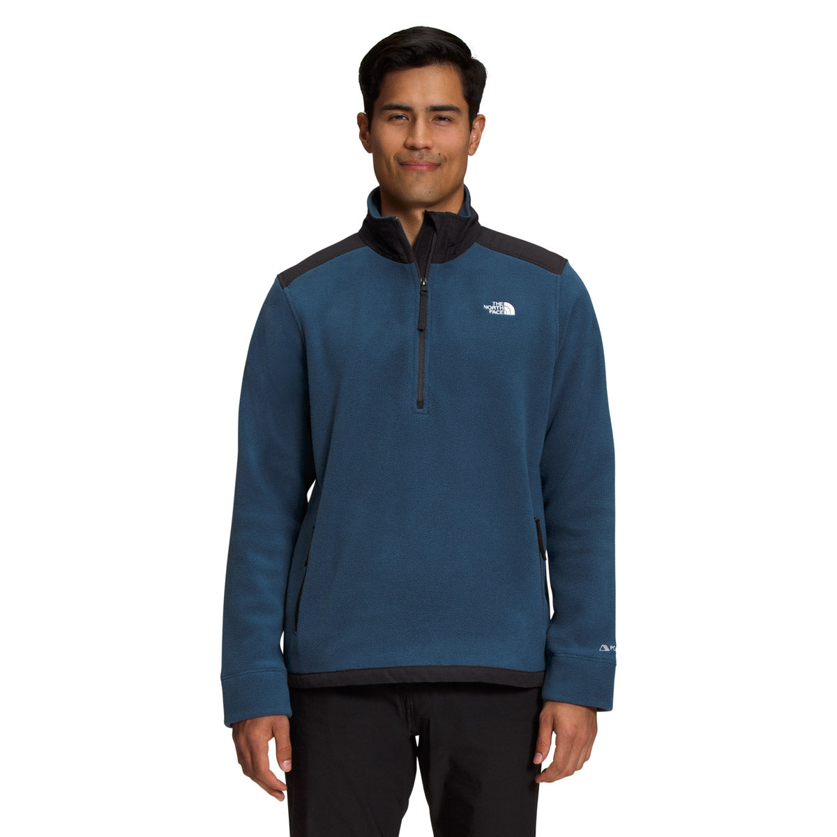 The North Face Men&#39;s Alpine Polartec 200 ¼ Zip hady Blue/TNF Black / S