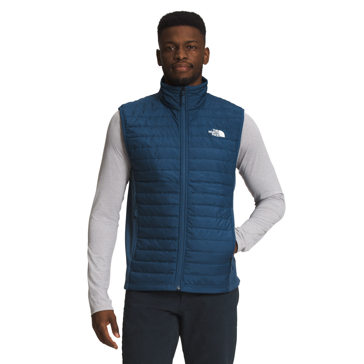 The North Face Men&#39;s Canyonlands Hybrid Vest Shady Blue