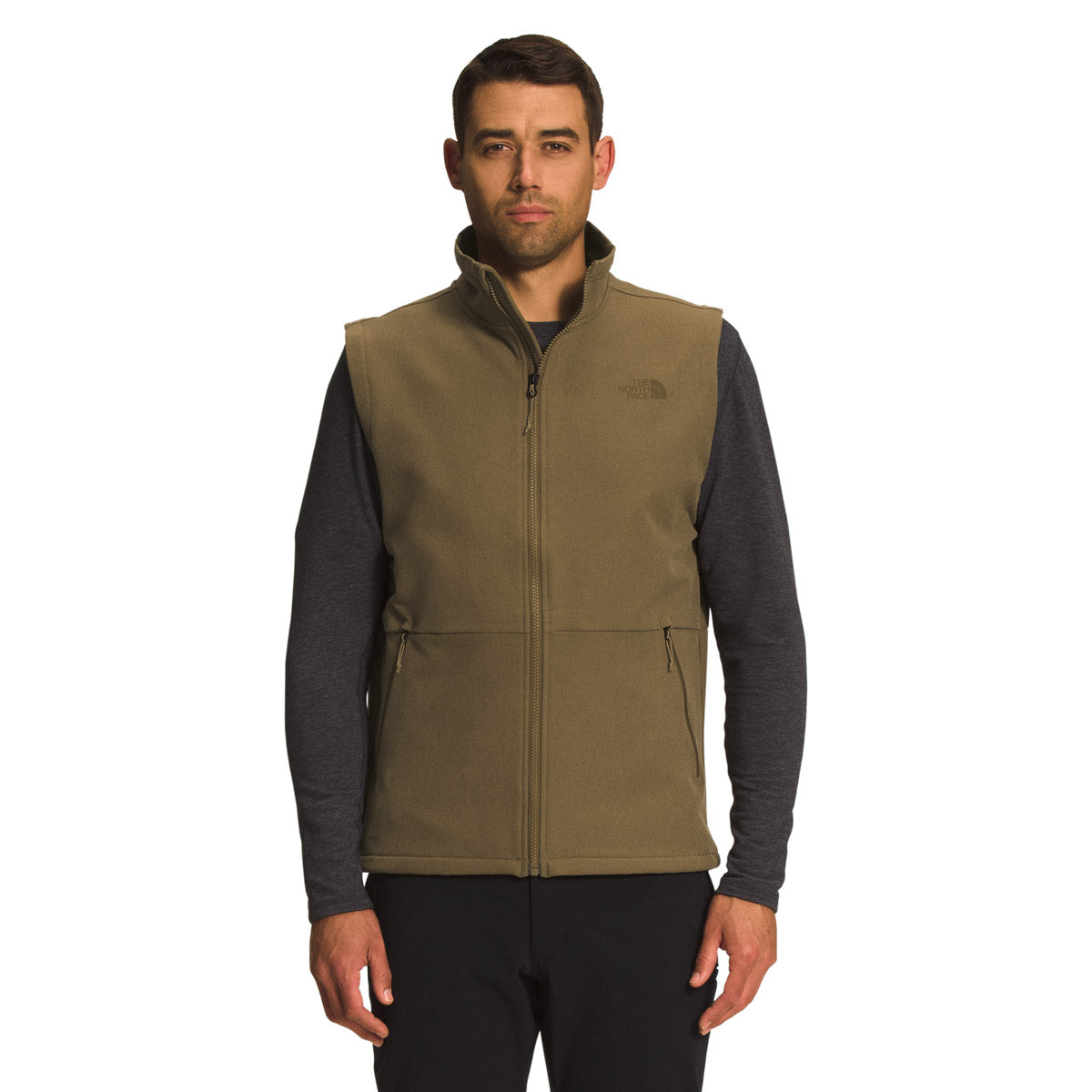 The North Face Men&#39;s Camden Soft Shell Vest ilitary Olive Dark Heather / M