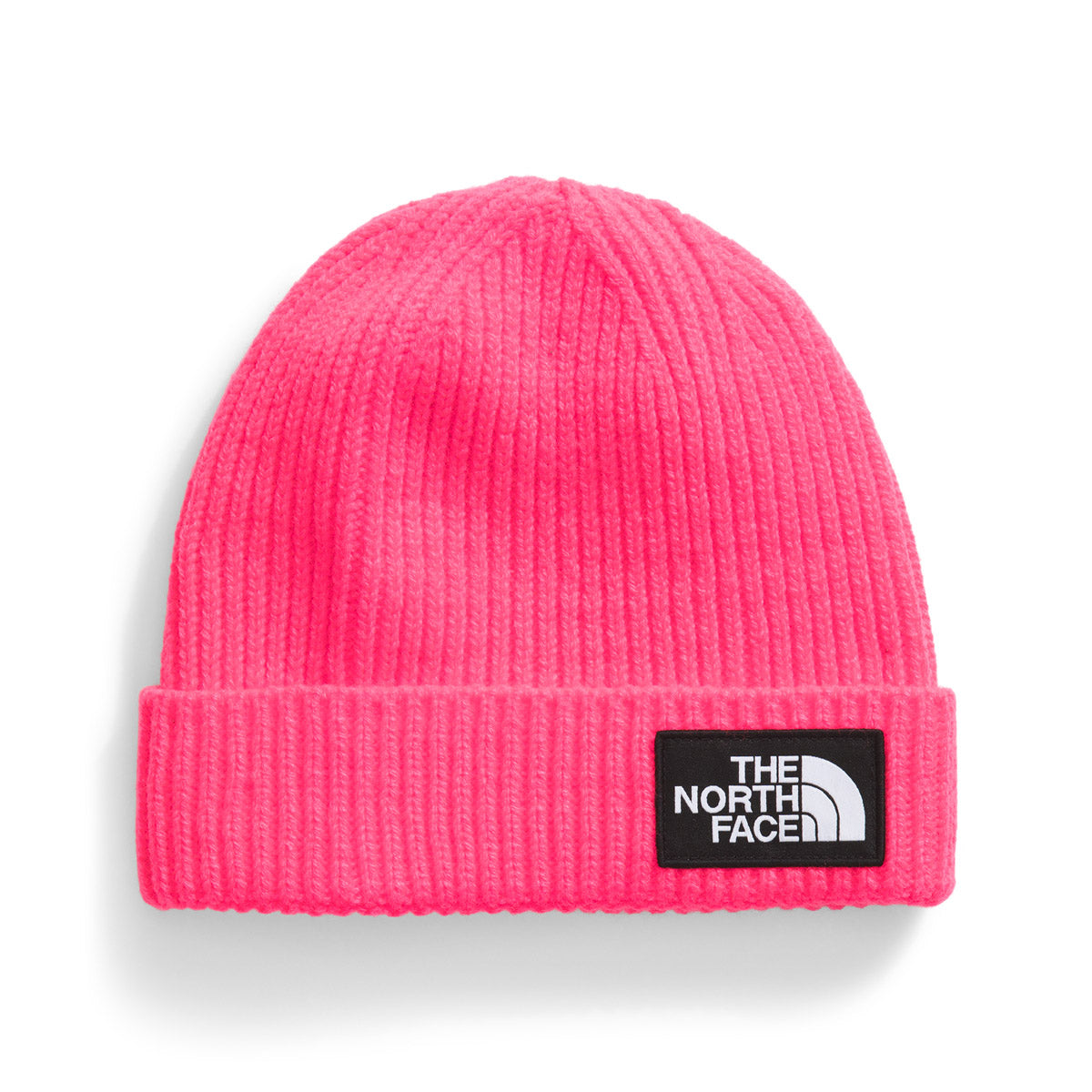 The North Face Kids' TNF Box Logo Cuffed Beanie Radiant Poppy
