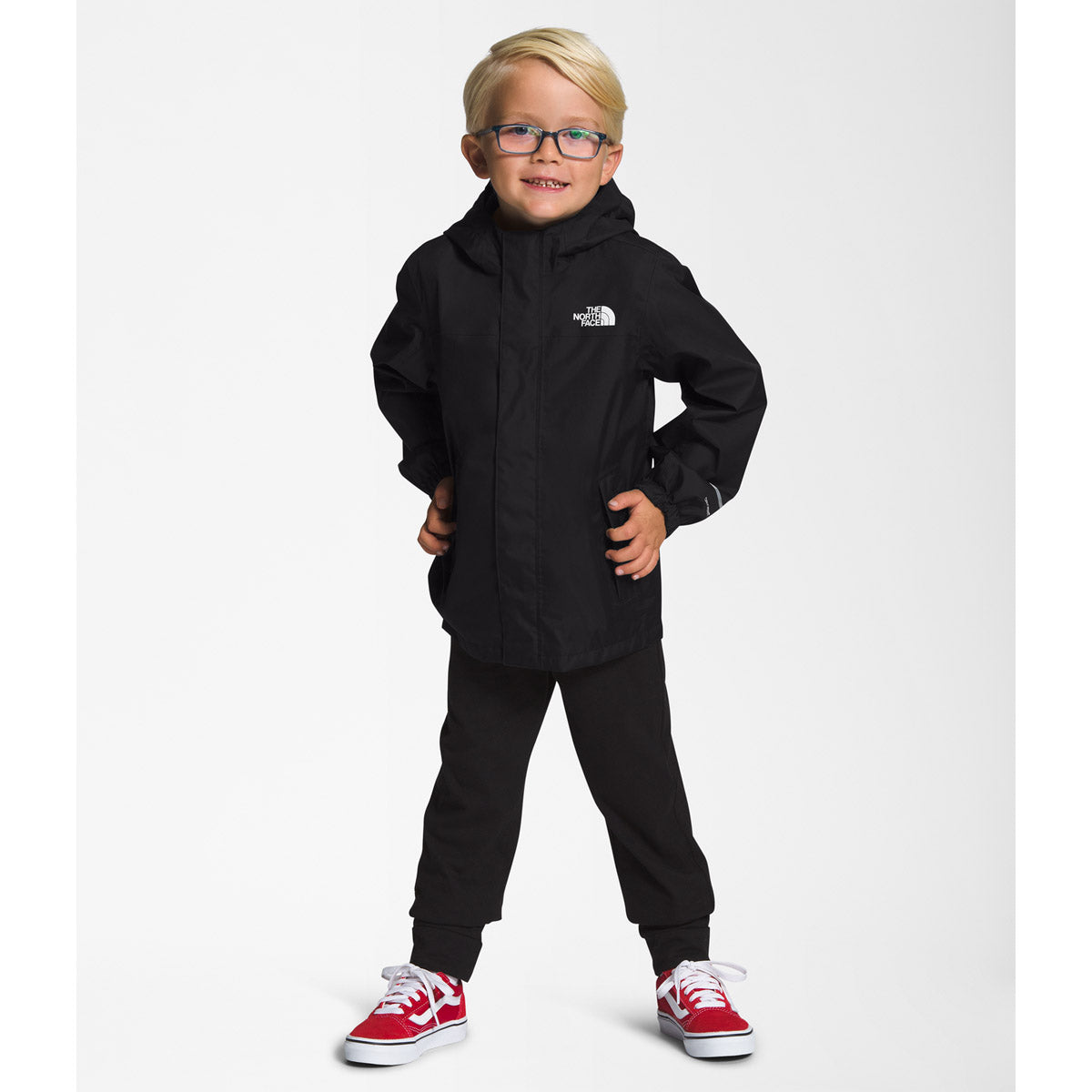 The North Face Kids' Antora Rain Jacket TNF Black-NPF