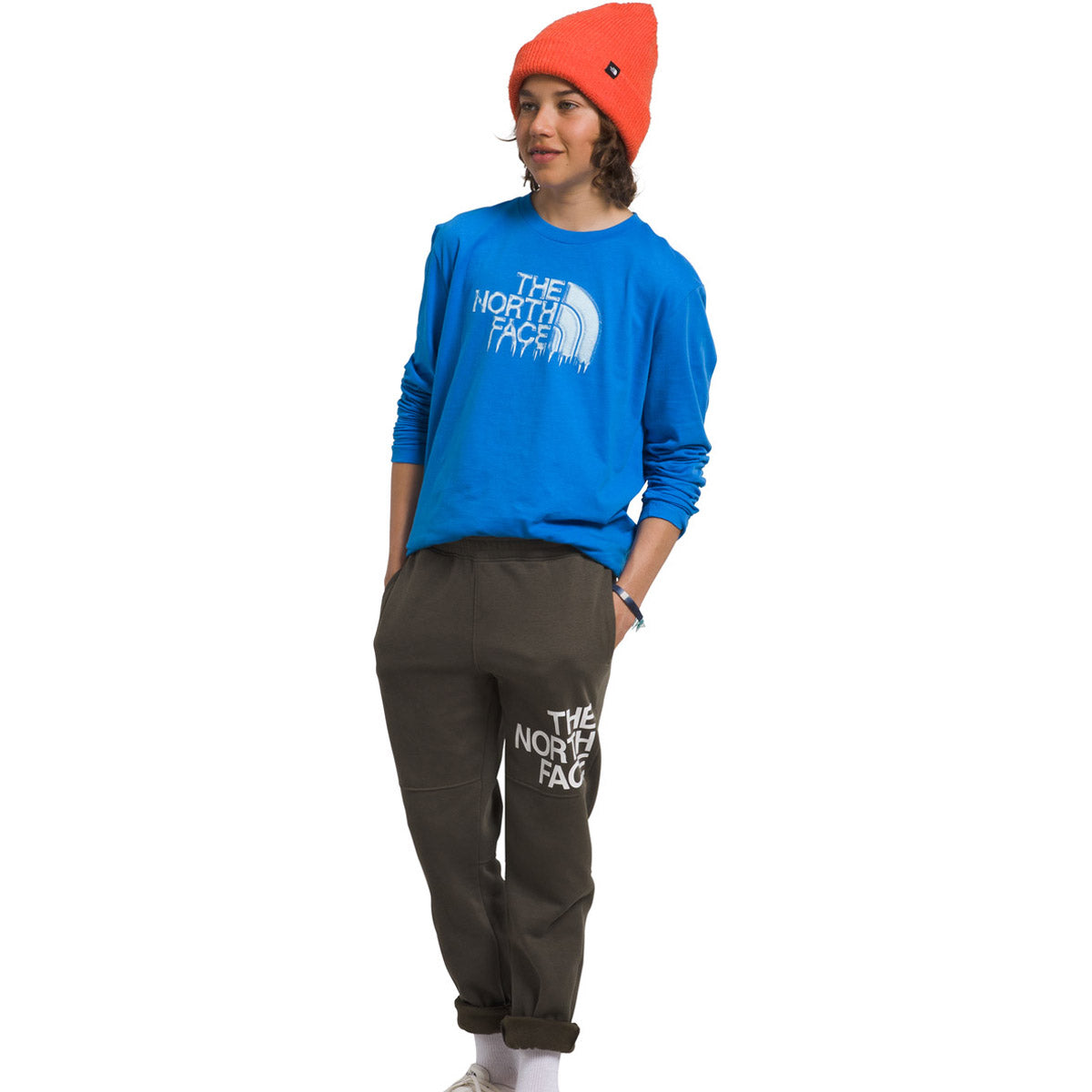 The North Face Boys&#39; L/S Graphic Tee Optic Blue