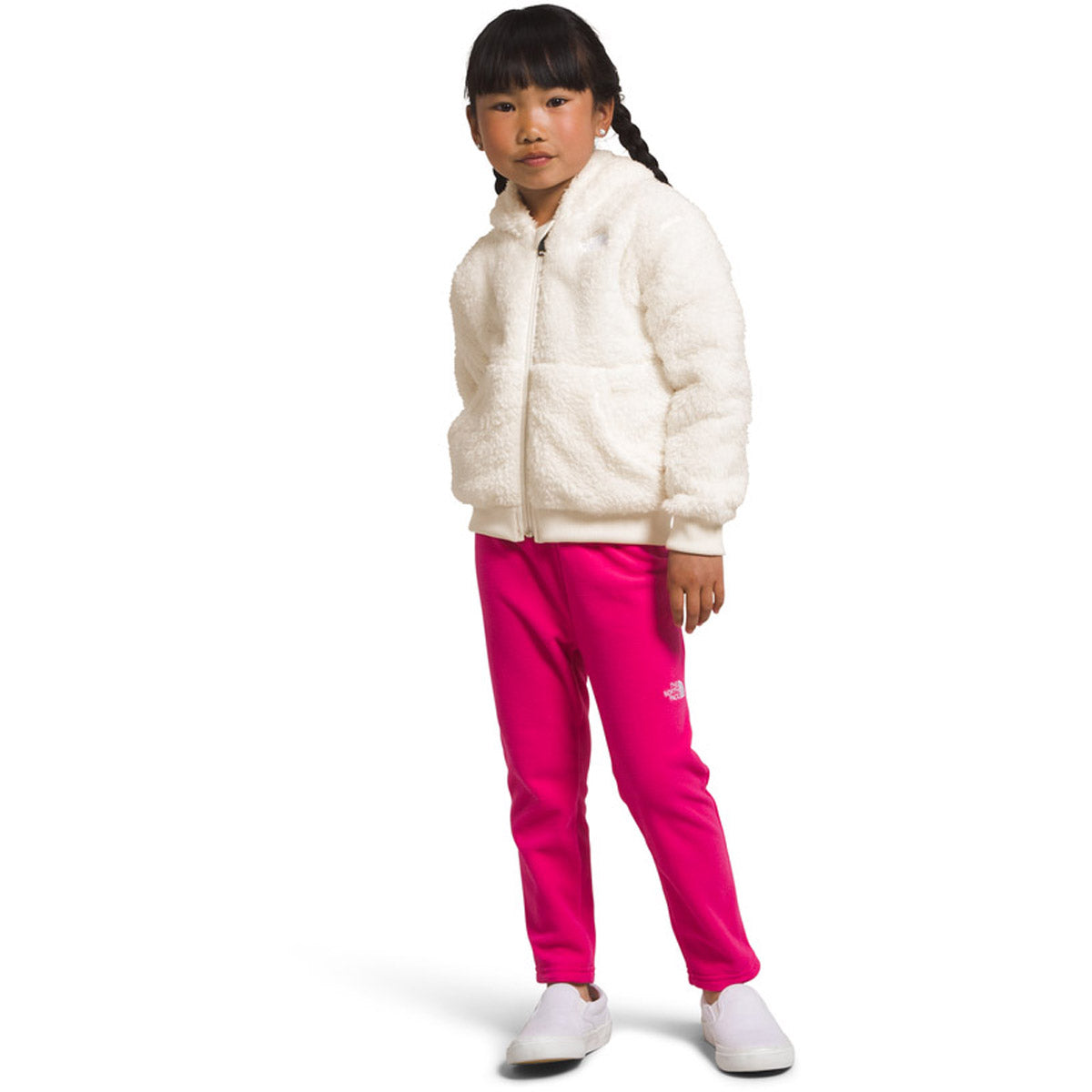 The North Face Kids&#39; Suave Oso Full Zip Hoodie Gardenia White