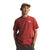 The North Face M SS Heritage Patch Heather Tee Iron Red Heather