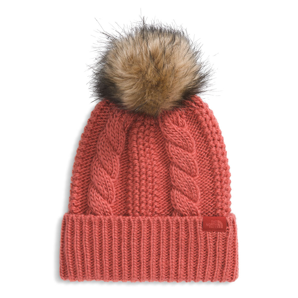 The North Face Womens Oh Mega Fur Pom Beanie Mars Dust