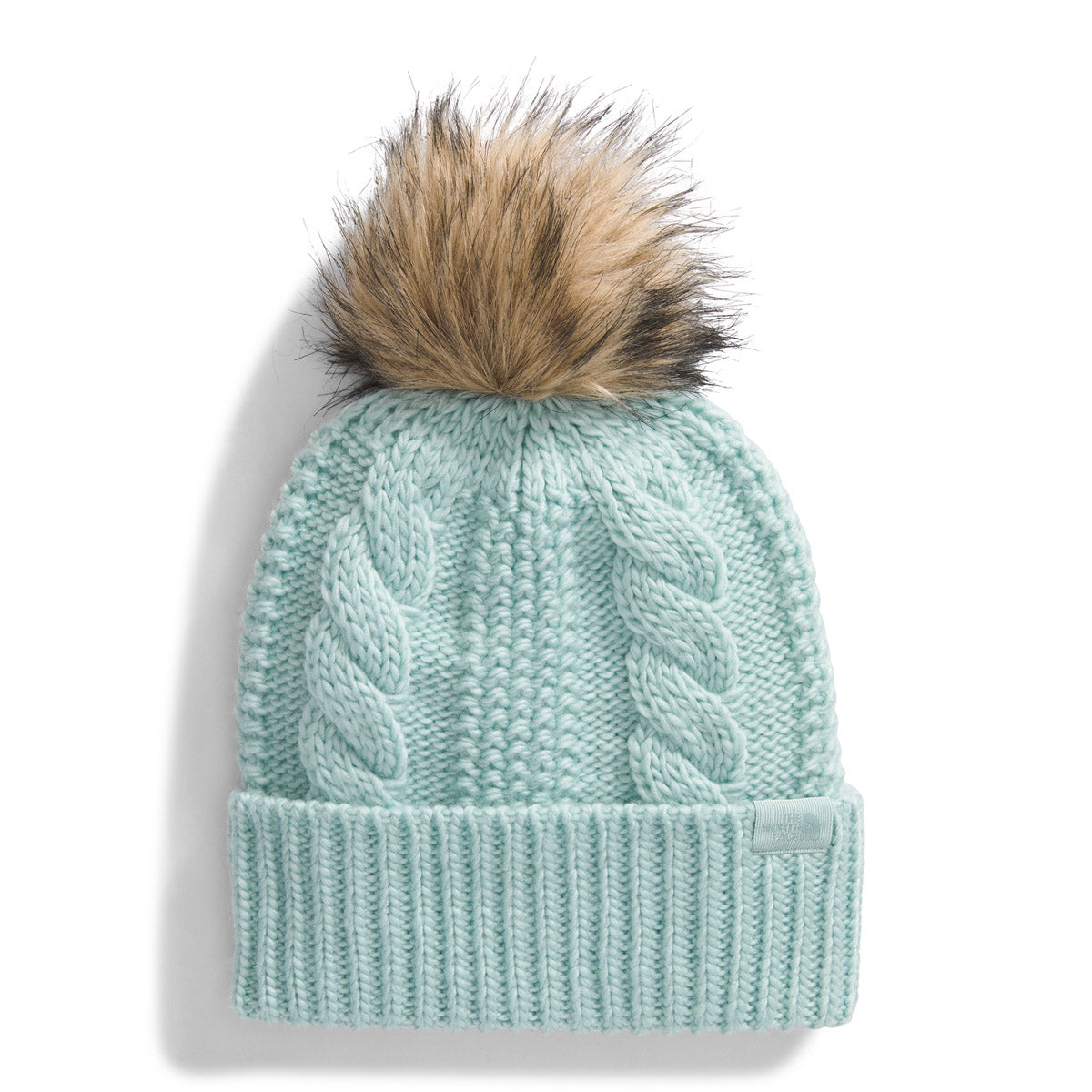 The North Face Women's Oh Mega Fur Pom Beanie Muted Pine