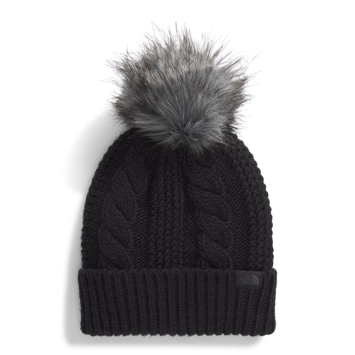 The North Face Women's Oh Mega Fur Pom Beanie TNF Black