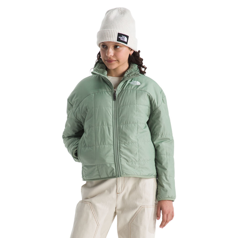 The North Face Girls Reversible Shasta Full Zip Jacket Slate Moss