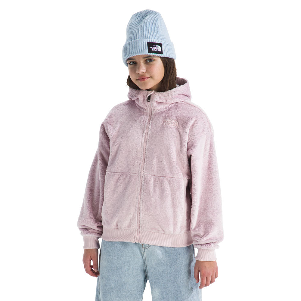 The North Face Girls Osito Full Zip Hoodie Pale Blossom
