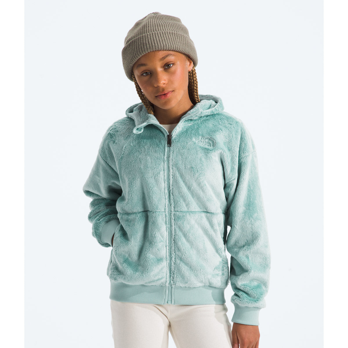 The North Face Girls' Osito Full Zip Hoodie uted Pine / M