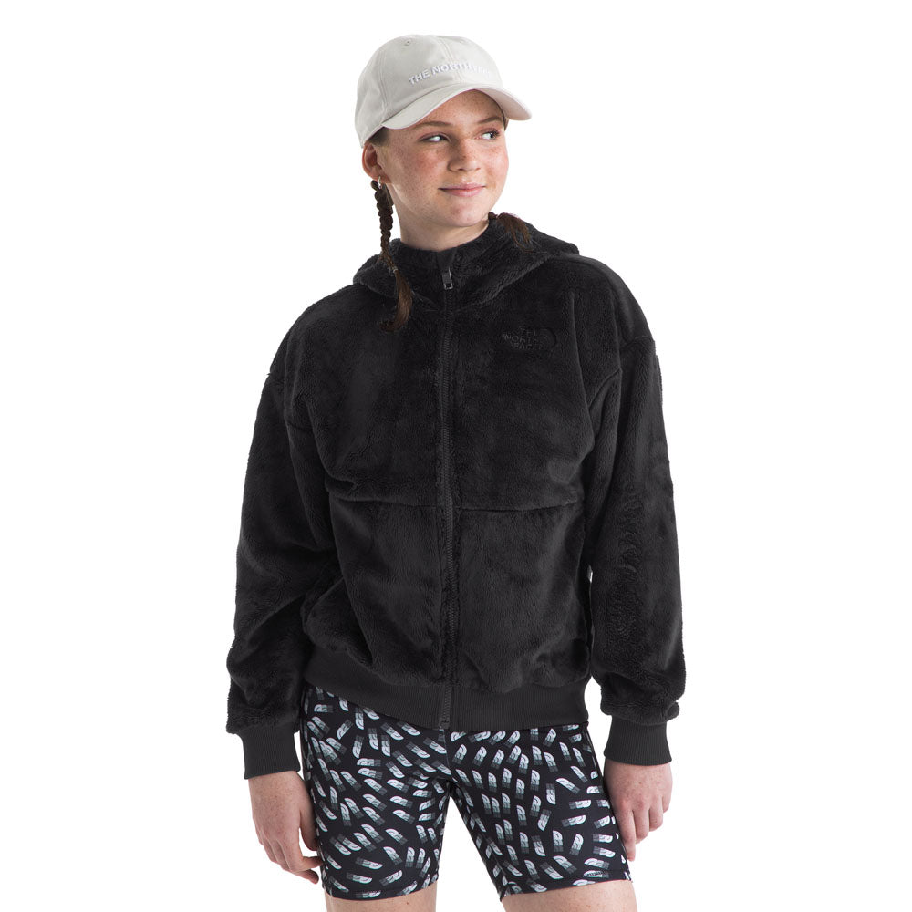 The North Face Girls Osito Full Zip Hoodie TNF Black