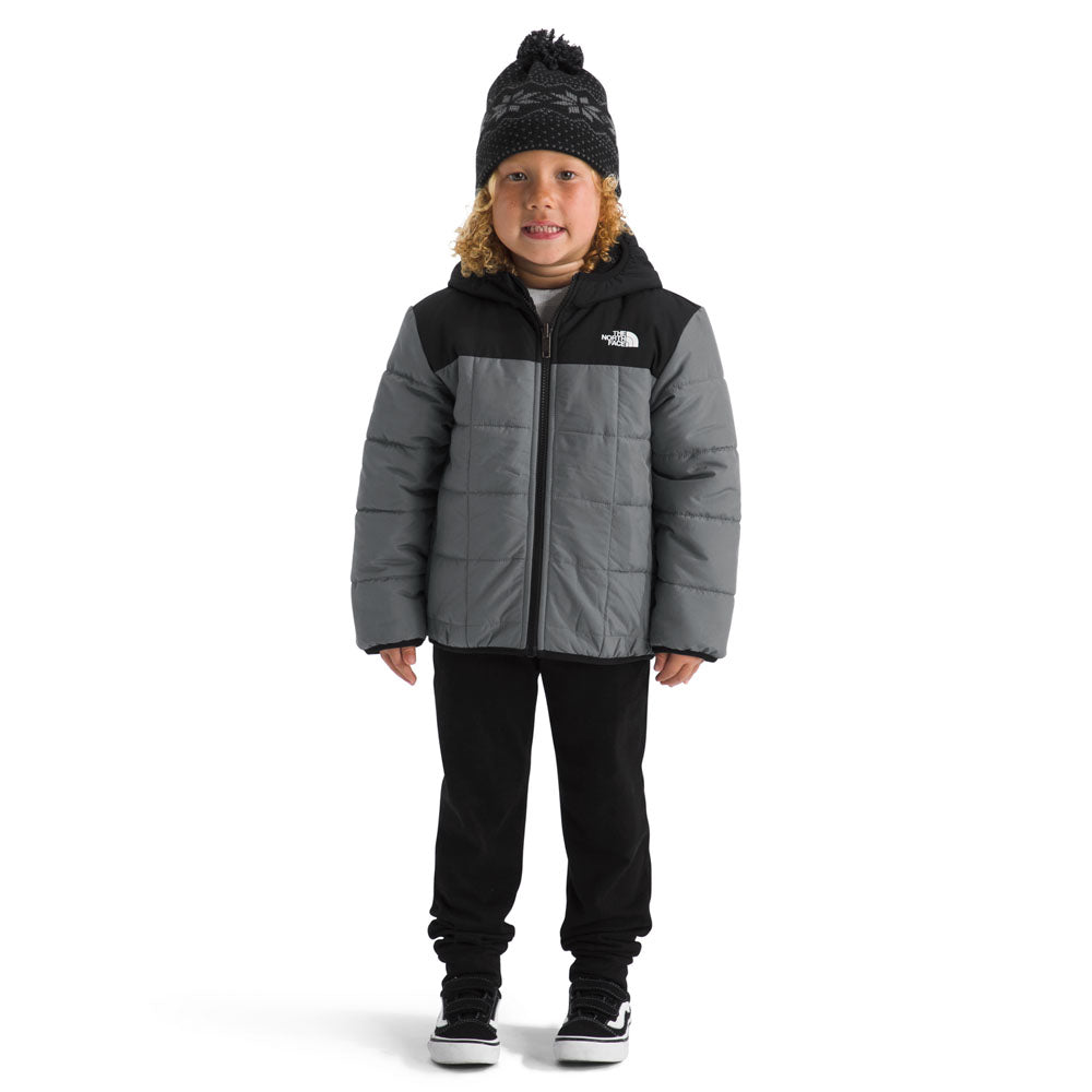 The North Face Kids Boys Reversible Shasta Full Zip Hooded Jacket Smoked Pearl
