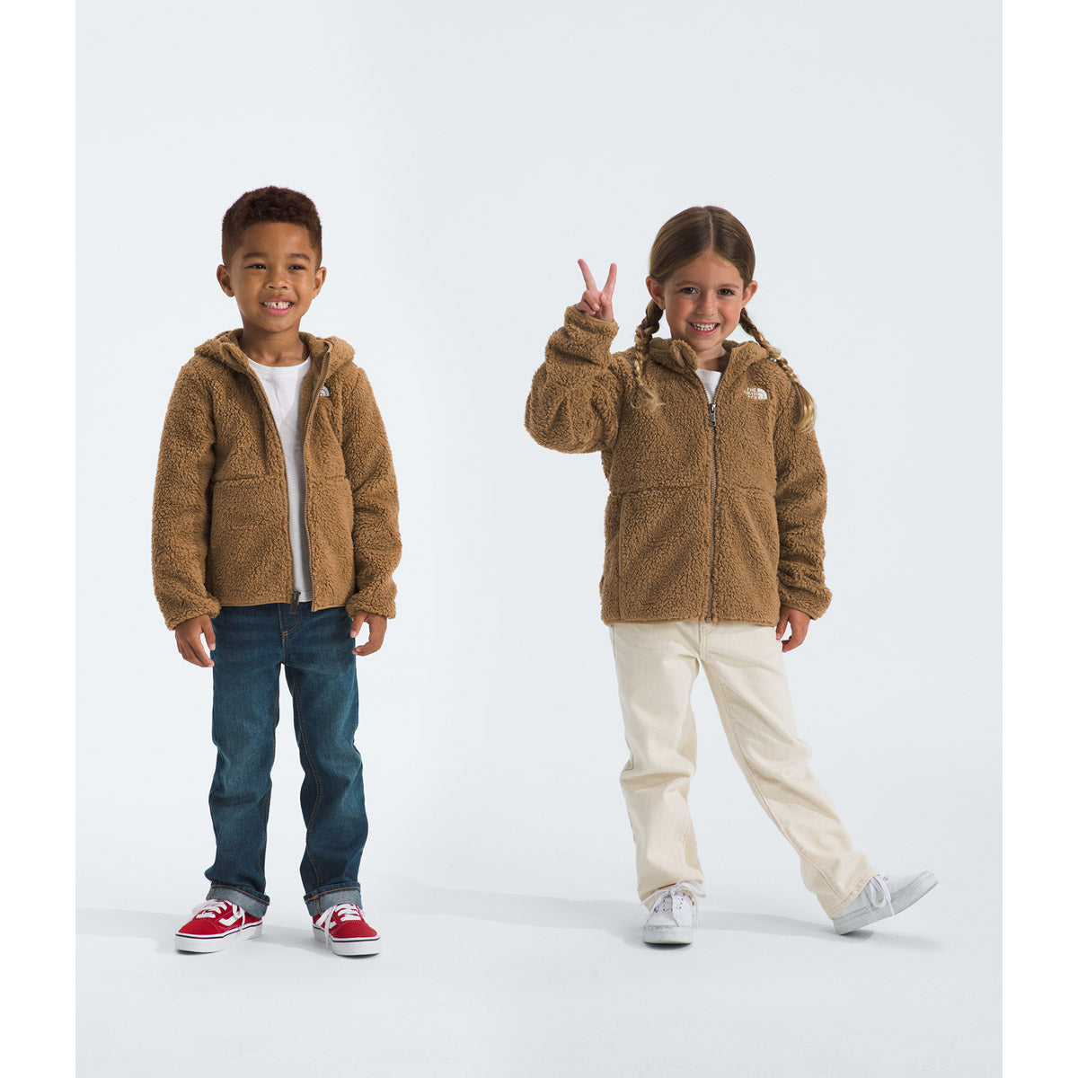 The North Face Kids&#39; Campshire Full Zip Hoodie Utility Brown