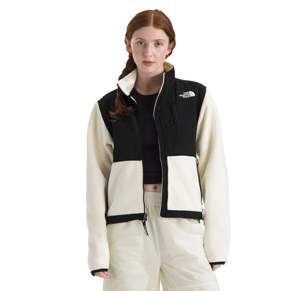 The North Face Womens Retro Denali Jacket White Dune/TNF Black