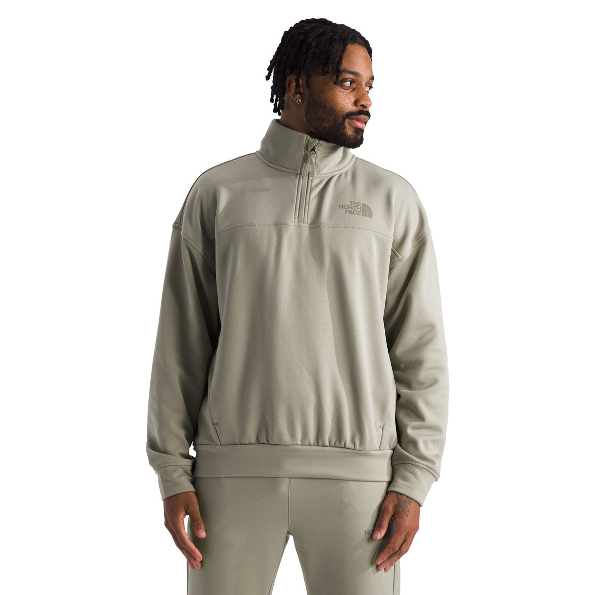 The North Face Men&#39;s Horizon Fleece ¼ Zip Clay Grey