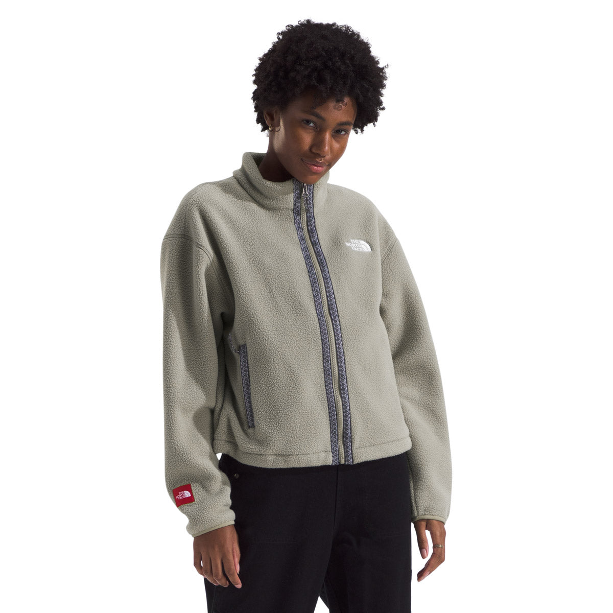 The North Face Women's TNF Fleeski Full Zip Jacket Clay Grey