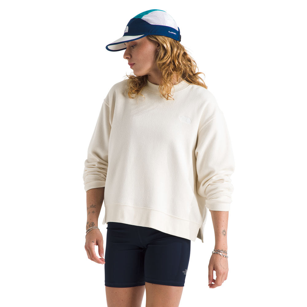The North Face Womens Evolution Fleece Crew White Dune