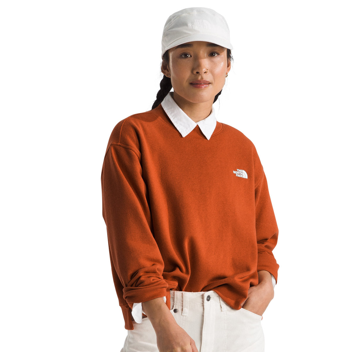 The North Face Women's Evolution Fleece Crew Earthen Copper