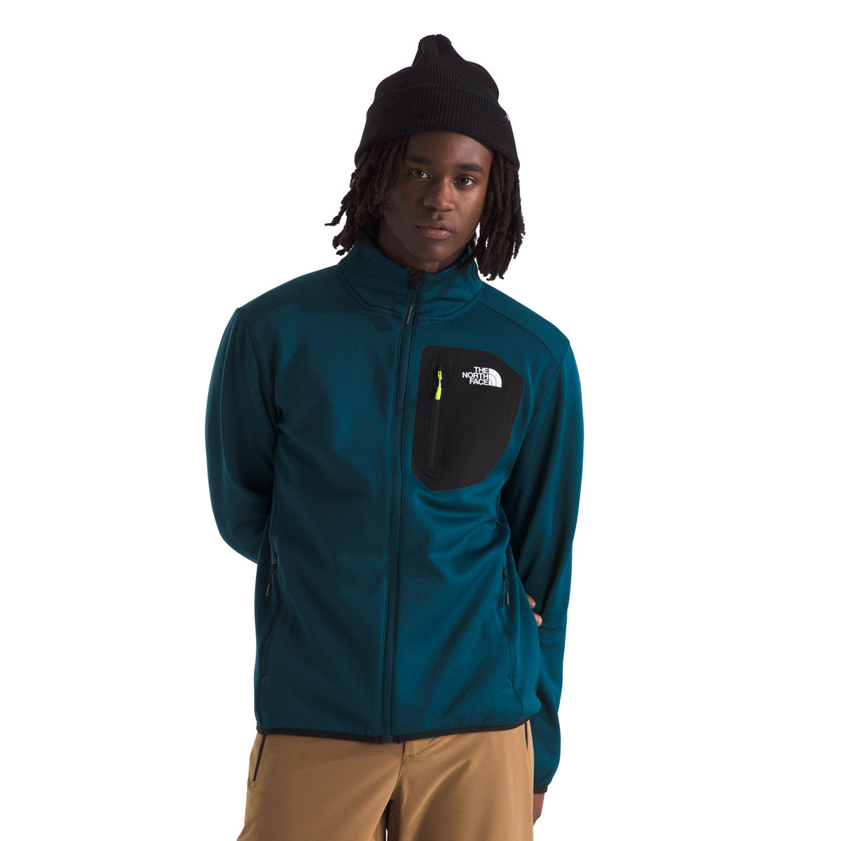 The North Face Men's Crest Full Zip Midnight Petrol/TNF Black