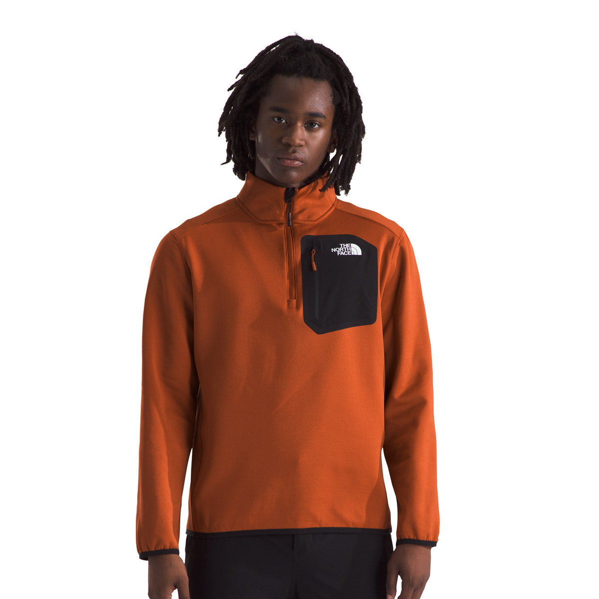 The North Face Men's Crest ¼ Zip Earthen Copper/TNF Black