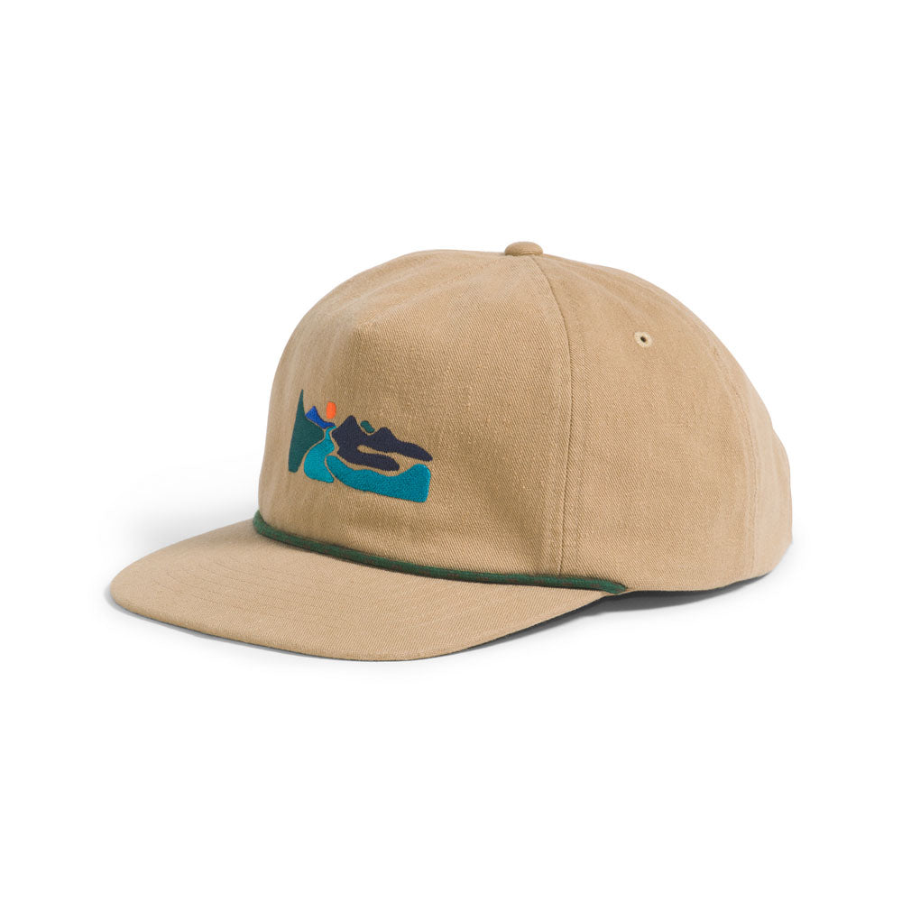 The North Face Norm 5 Panel Hat Khaki Stone/Rolling Hills Graphic
