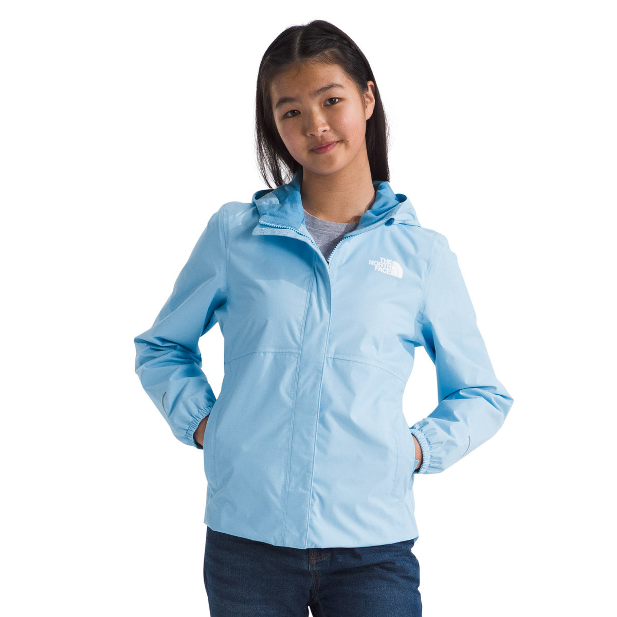 The North Face Girls&#39; Antora Rain Jacket Cornflower