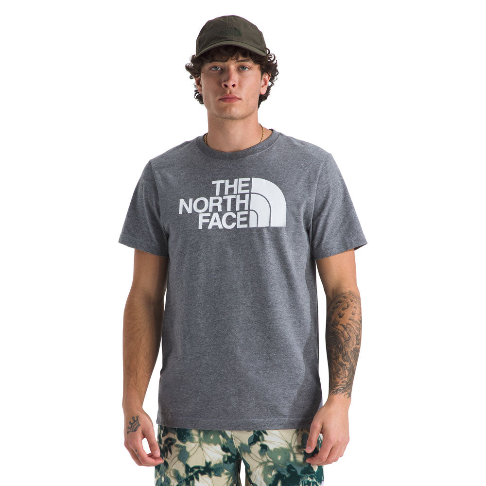 The North Face Mens TNF Core Half Dome Short Sleeve Tee TNF Mid Grey Heather/TNF White